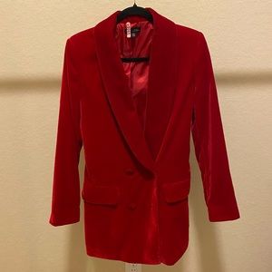 Velvet Oversized Zara Blazer